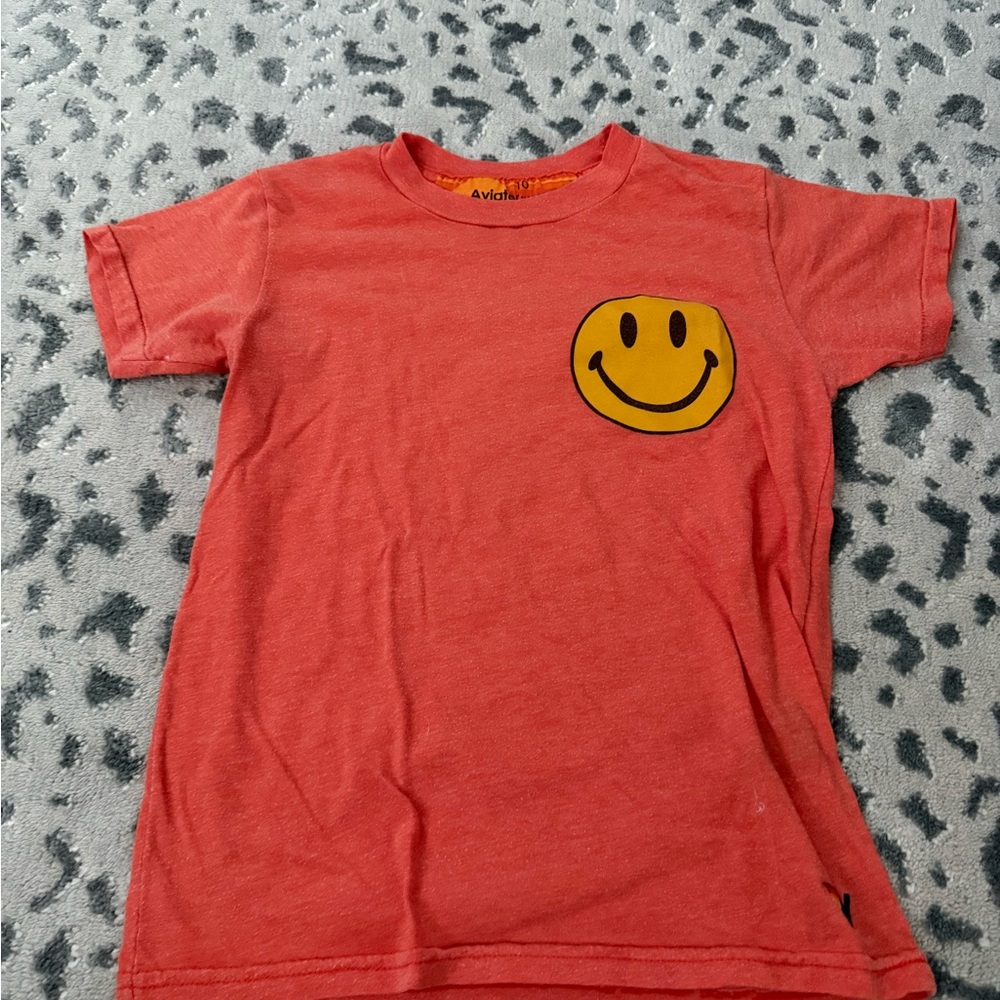 Aviator Nation Kids Smiley T Shirt (10) Unisex